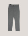Pantalón chino estructura bicolor negro/blanco