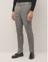 Grey houndstooth trousers