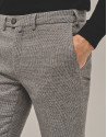 Grey houndstooth trousers