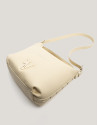 Bolso de hombro Mini Hobo Mafalda piel beige