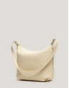 Bolso de hombro Mini Hobo Mafalda piel beige
