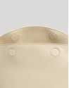 Bolso de hombro Mini Hobo Mafalda piel beige