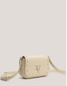 Beige leather Mini Mafalda shoulder bag