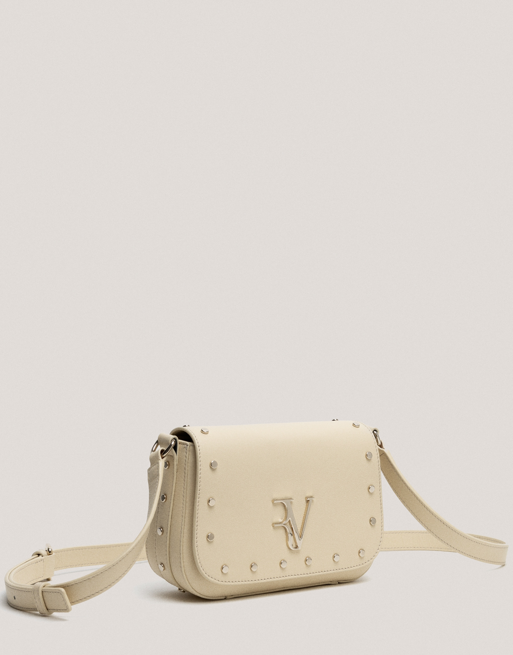 Bolso bandolera Mafalda Mini piel beige