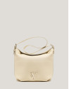 Beige leather Mini Hobo shoulder bag
