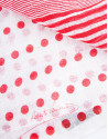 Red dotted scarf
