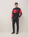 Tartan pattern jumper red/black - Man - AW2024 | Roberto Verino