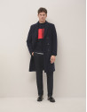 Tartan pattern jumper red/black - Man - AW2024 | Roberto Verino