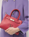 Bolso Emily Satchel Mini piel rojo - Sale | Roberto Verino