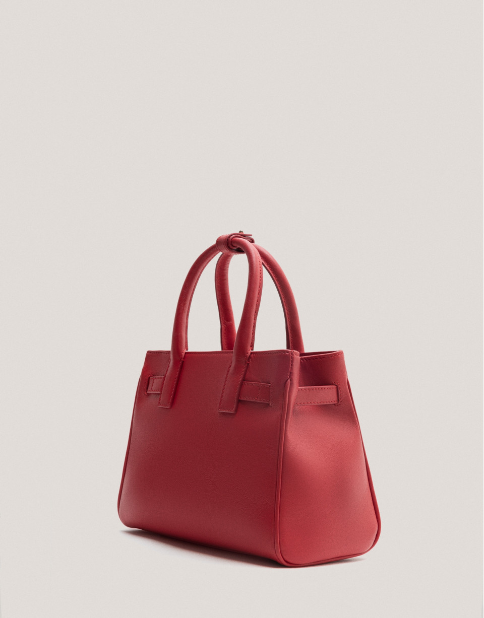Bolso Emily Satchel Mini piel rojo - Sale | Roberto Verino