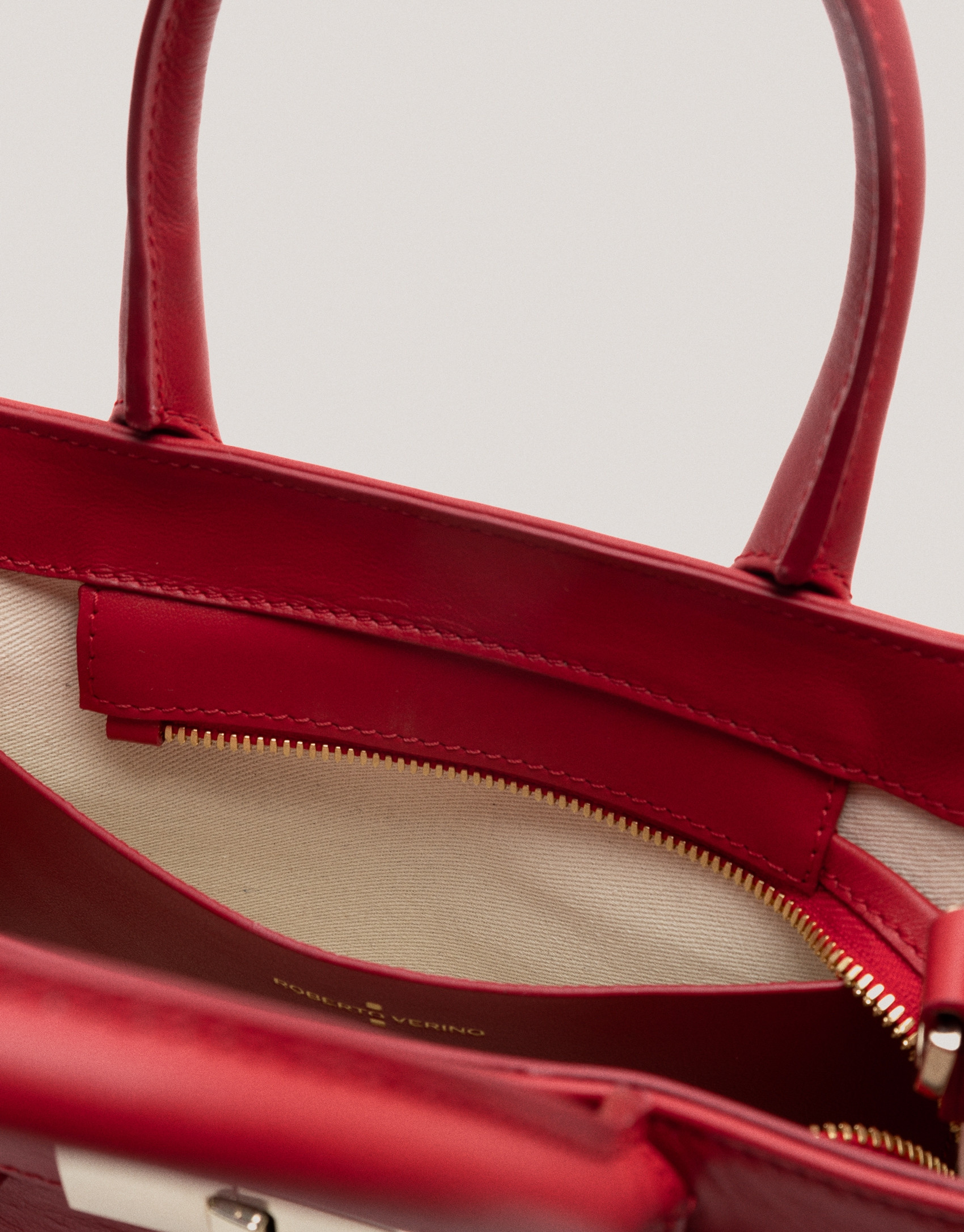 Bolso Emily Satchel Mini piel rojo - Sale | Roberto Verino