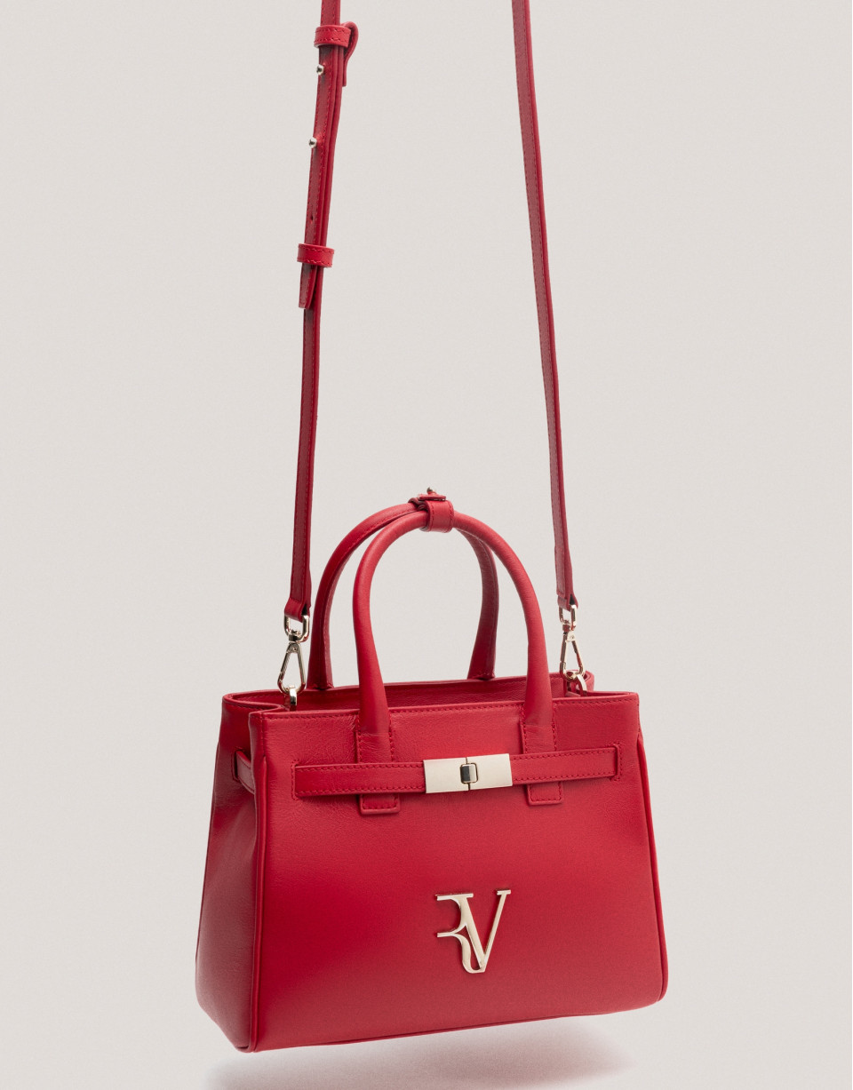 Bolso Emily Satchel Mini piel rojo - Sale | Roberto Verino