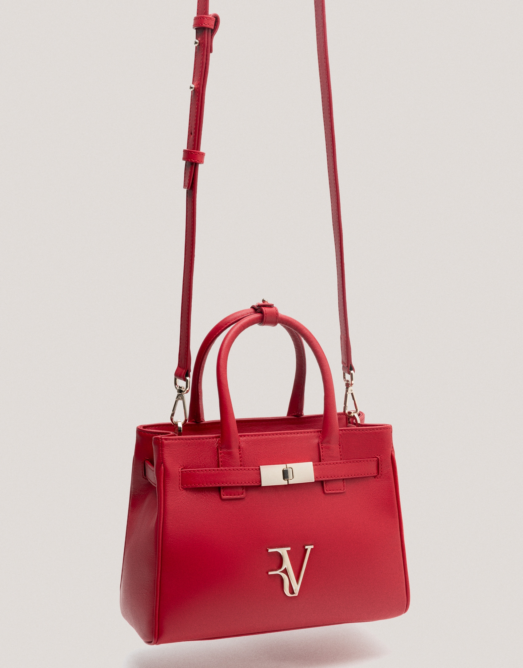 Bolso Emily Satchel Mini piel rojo - Sale | Roberto Verino