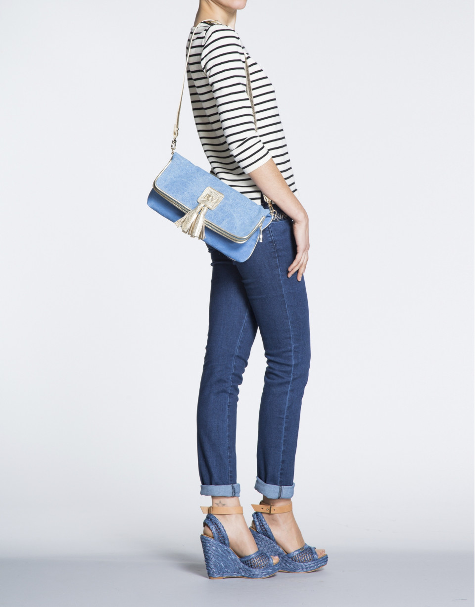 Bolso Clutch Martina Capri azul