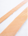 Orange and white striped tie 