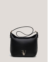 Black leather Mini Hobo shoulder bag