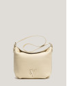 Beige leather Mini Hobo shoulder bag