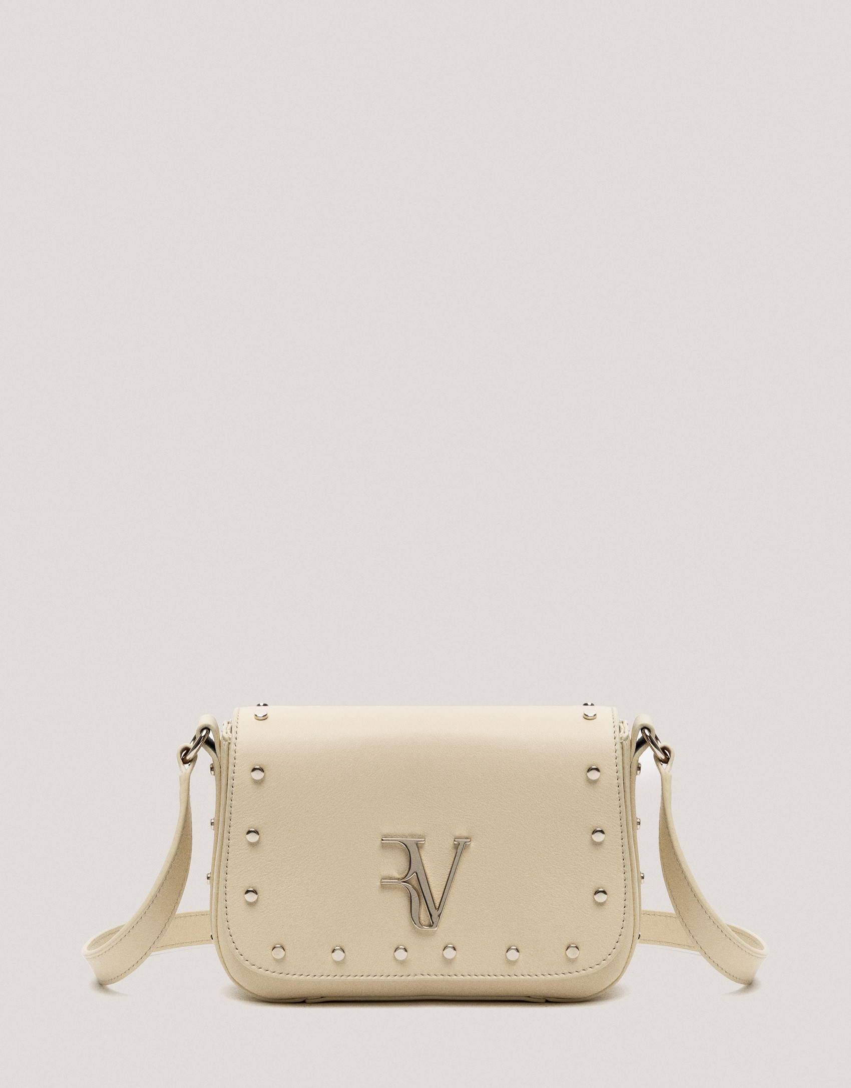 Bolso bandolera Mafalda Mini piel beige