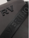 Brown leather flat Mim shoulder bag