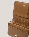 Camel medium size Linda quilted leather wallet | Roberto Verino