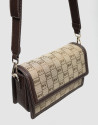 Bolso bandolera Matilda Crossbag logos marrón | Roberto Verino