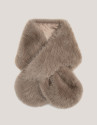 Mink fur effect crossover stole - Woman | Roberto Verino