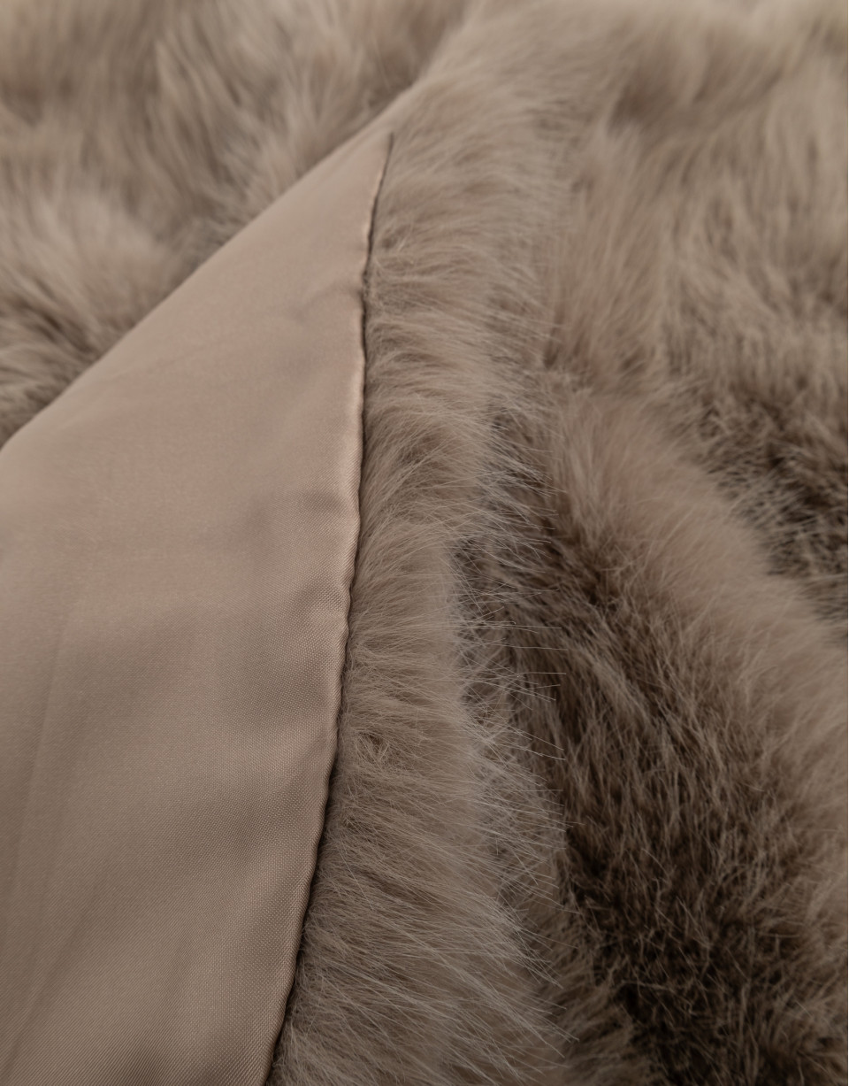 Mink fur effect crossover stole - Woman | Roberto Verino