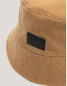 Reversible camel and brown bucket hat - Woman | Roberto Verino