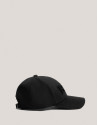 Black felt cap with visor and embossed RV logo  | Roberto Verino