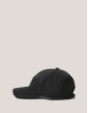 Black felt cap with visor and embossed RV logo  | Roberto Verino