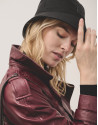 Gorro bucket reversible gris y marino - Mujer | Roberto Verino
