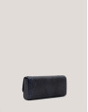 Bolso Clutch Ariana piel serpiente azul marino | Roberto Verino