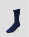 Pack of navy blue and navy jacquard socks