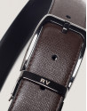 Black and brown reversible belt