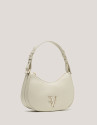 Bolso de hombro Sun Moon piel beige