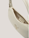 Bolso de hombro Sun Moon piel beige