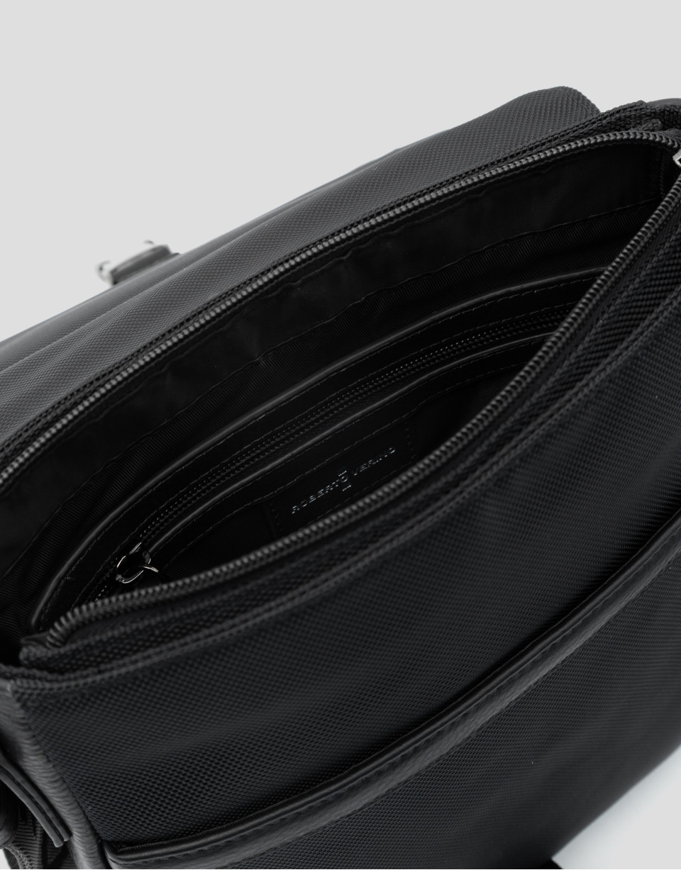 Bolso bandolera tablet nailon negro