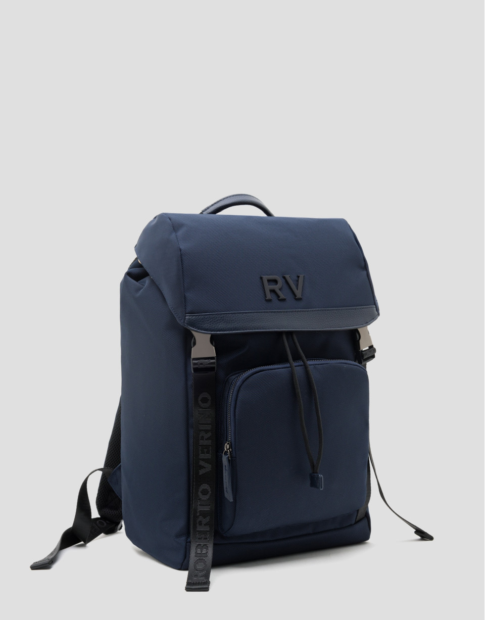 Blue nylon Work backpack