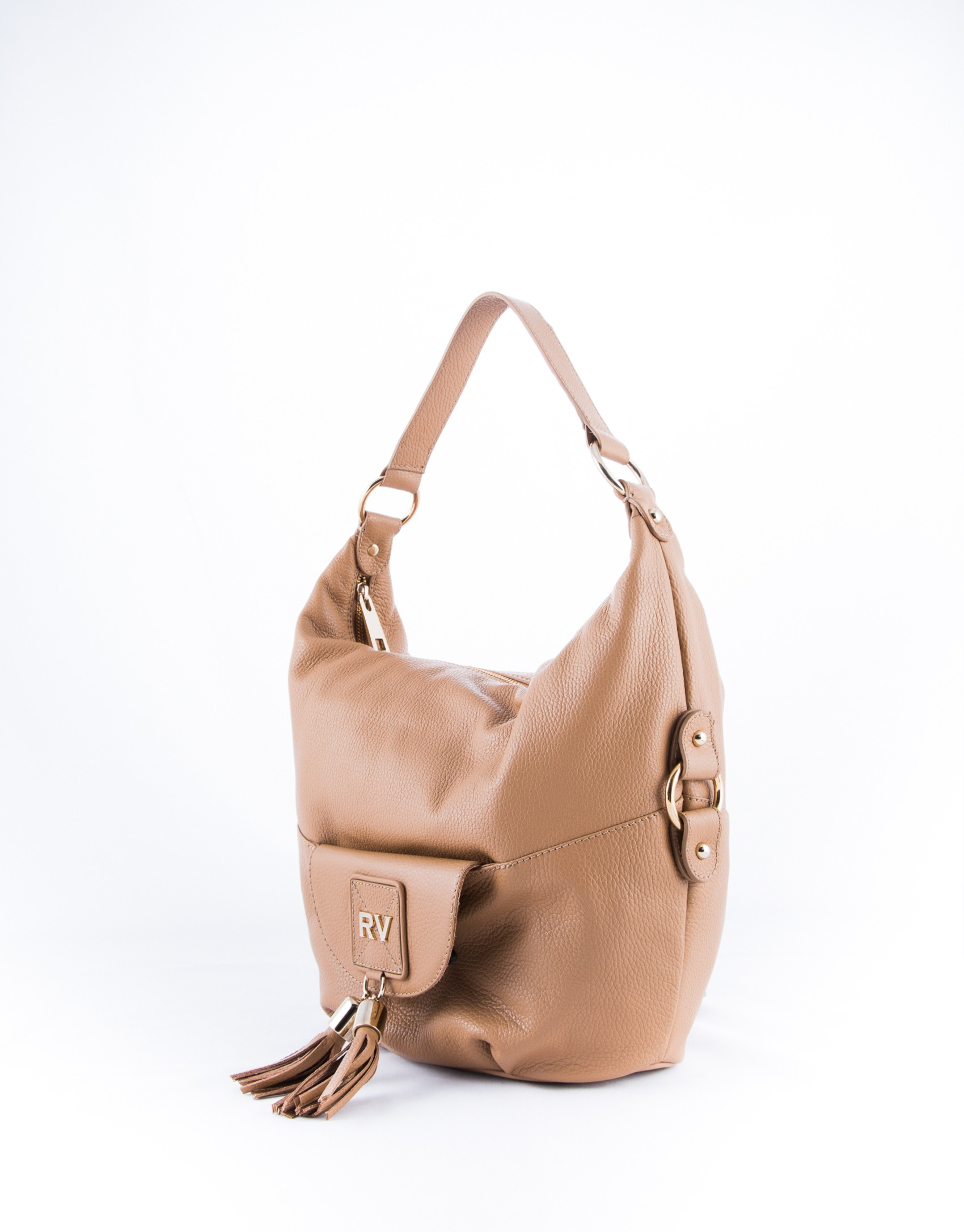 Bolso Hobo Petra piel camel