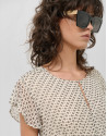 Vestido midi falda plisada estampado ... | Roberto Verino
