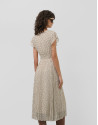 Vestido midi falda plisada estampado ... | Roberto Verino