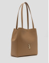Camel leather Bruni Maxi Tote Bag - Woman | Roberto Verino