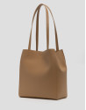 Camel leather Bruni Maxi Tote Bag - Woman | Roberto Verino