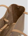 Camel leather Bruni Maxi Tote Bag - Woman | Roberto Verino