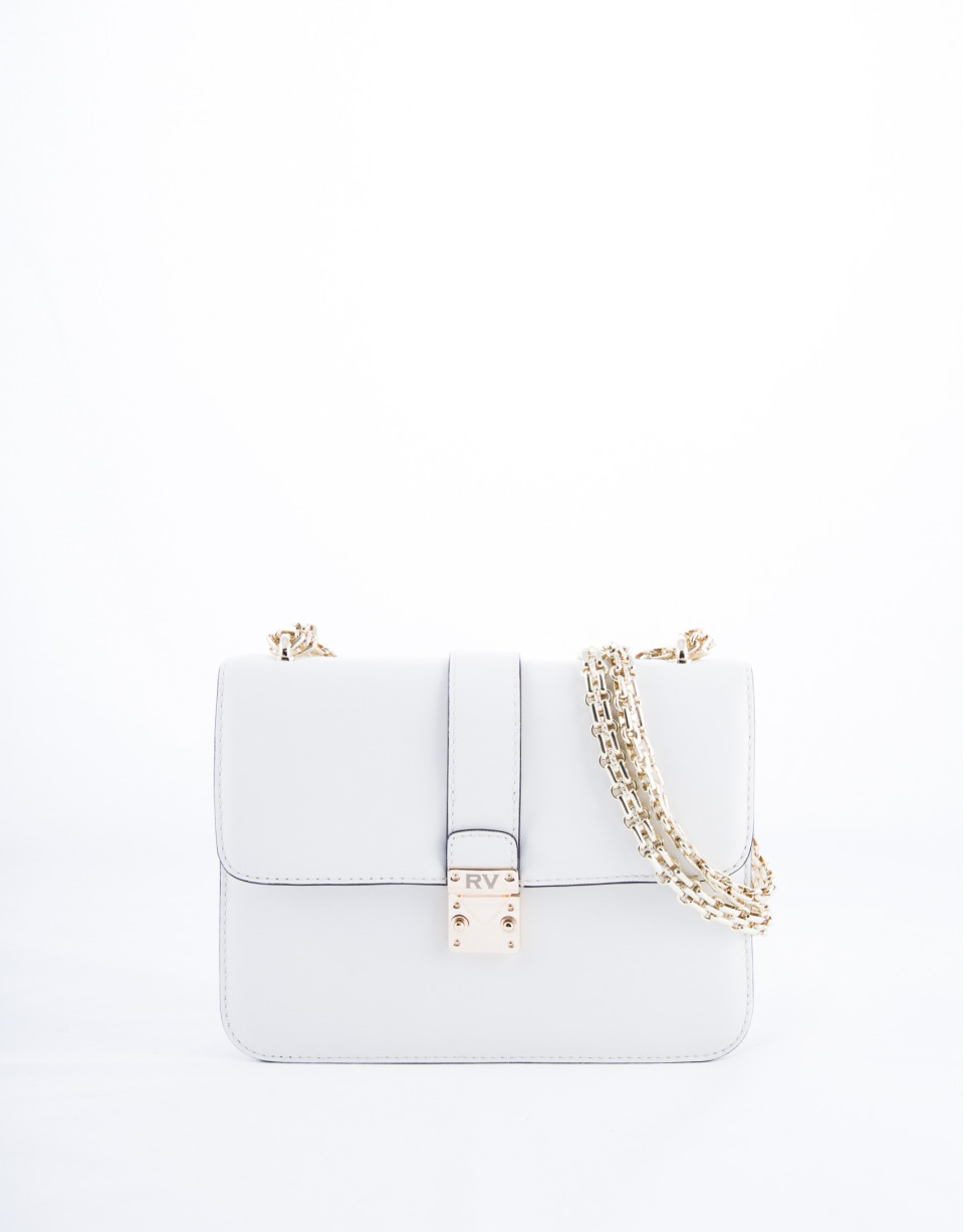 Bolso Norman piel rígida blanca