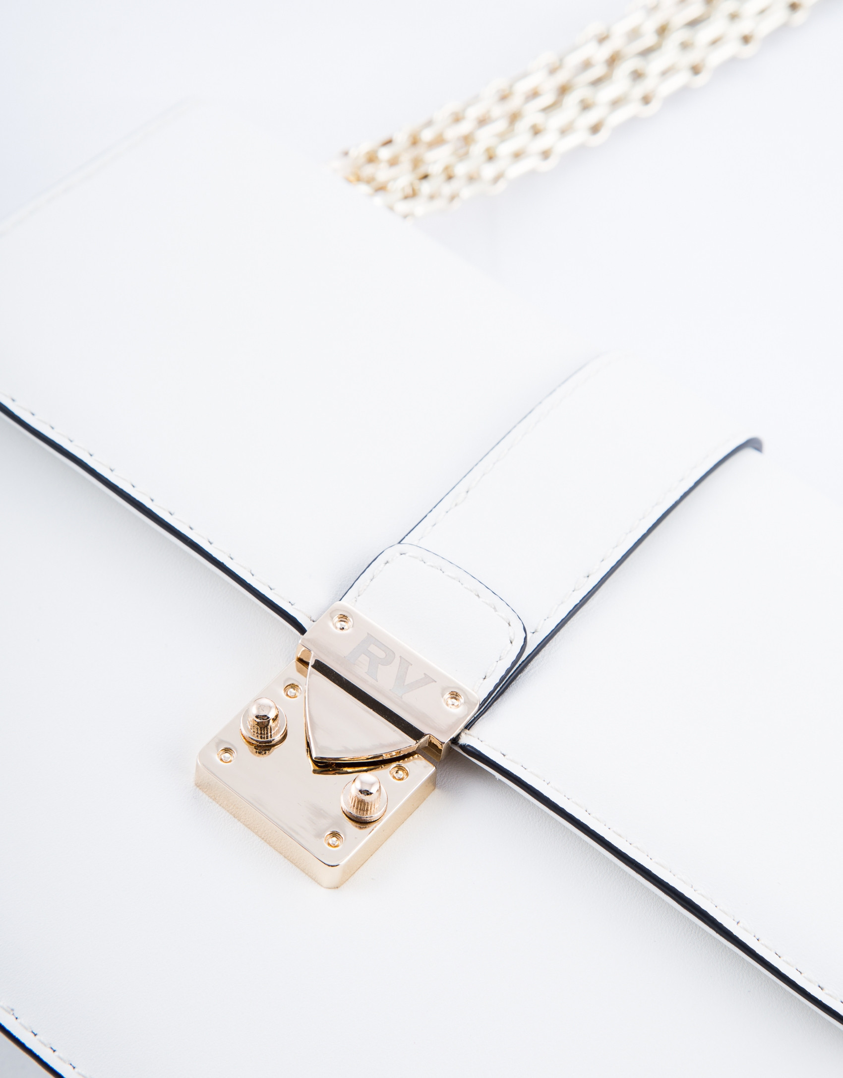 Bolso Norman piel rígida blanca