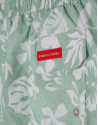 Khaki swimsuit with white leaf print - Man | Roberto Verino