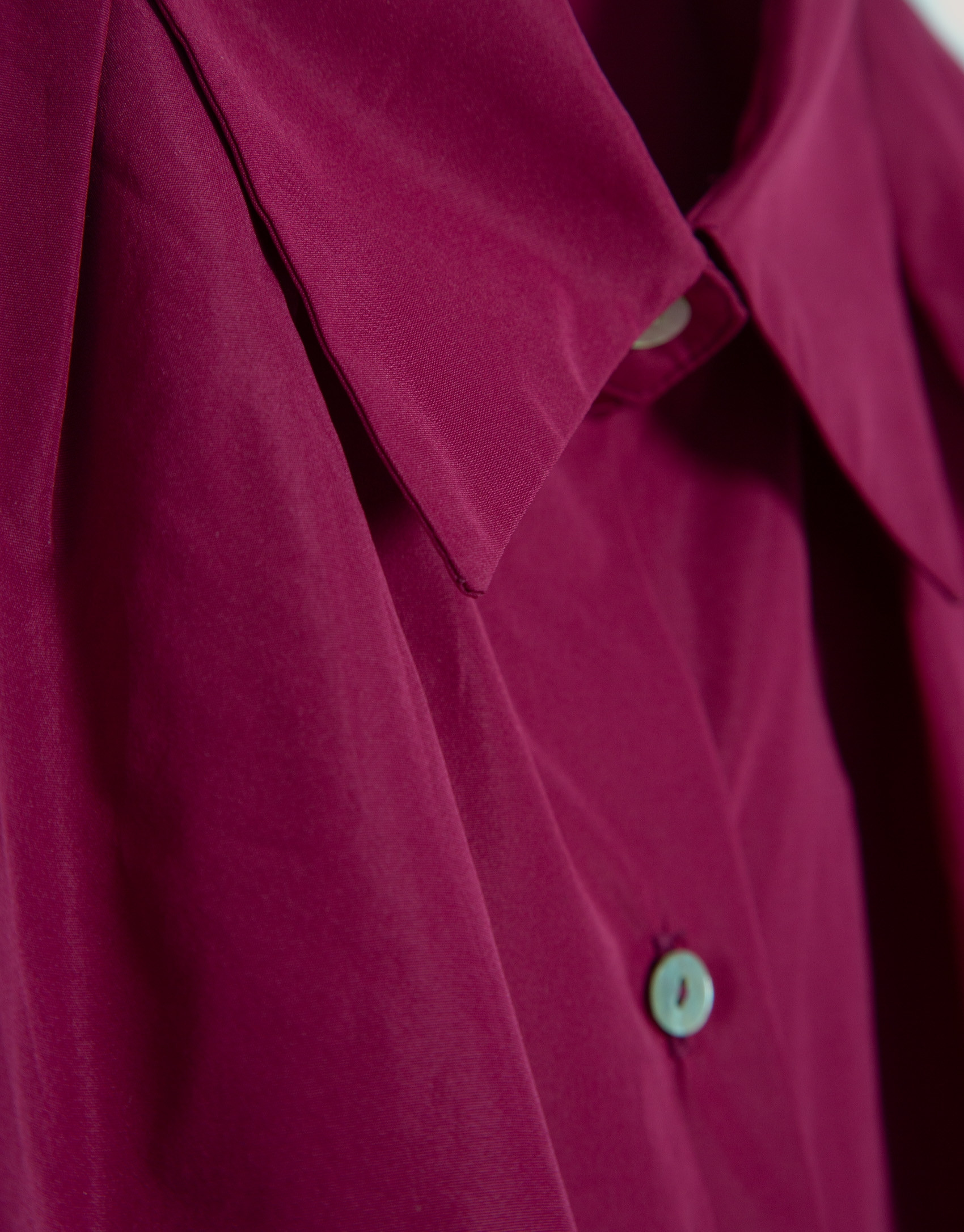 Raspberry taffeta blouse - Woman - SS2025 | Roberto Verino