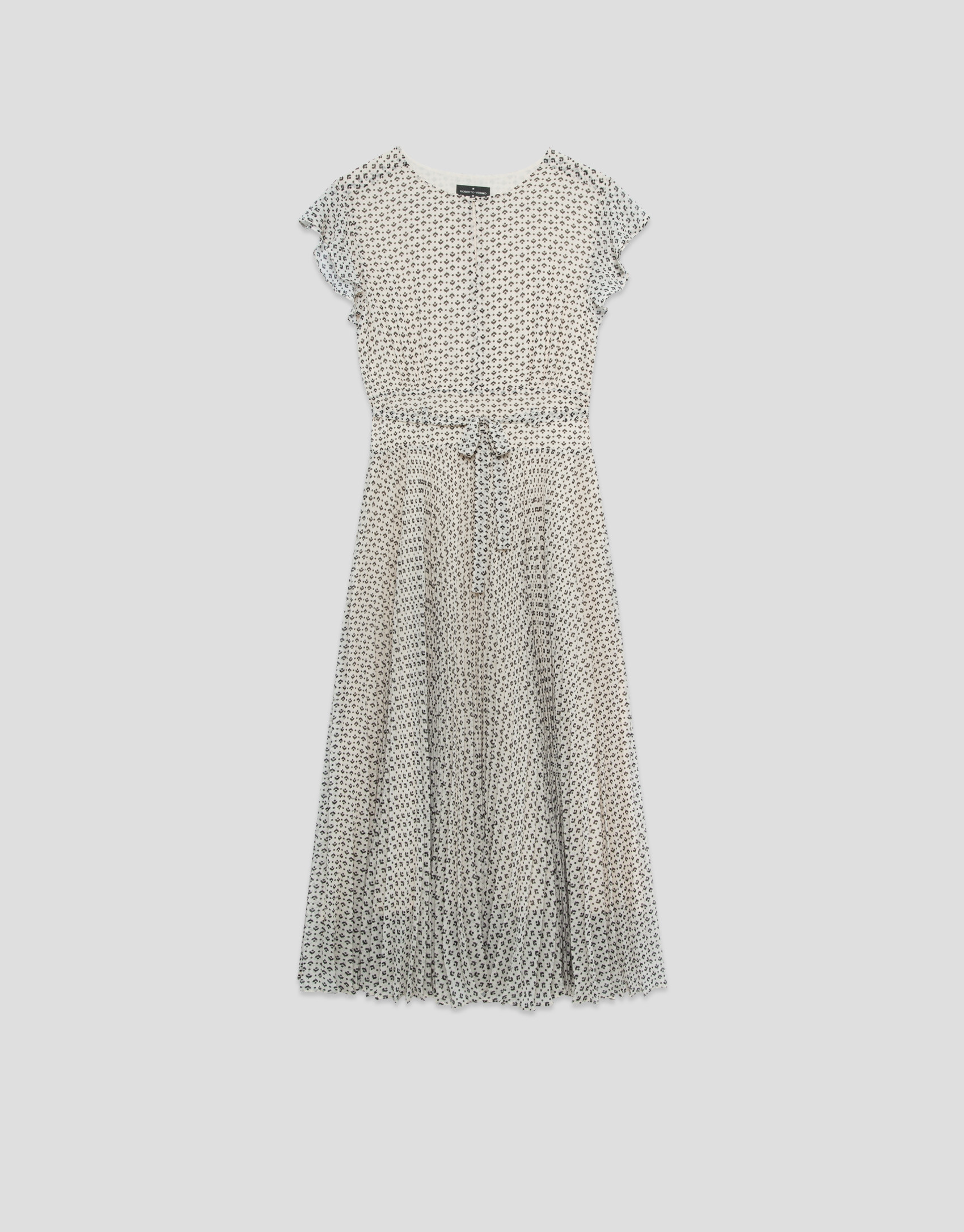 Vestido midi falda plisada estampado ... | Roberto Verino
