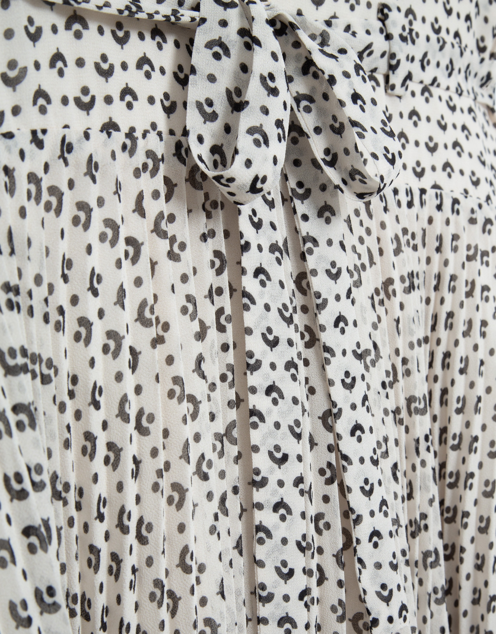 Vestido midi falda plisada estampado ... | Roberto Verino